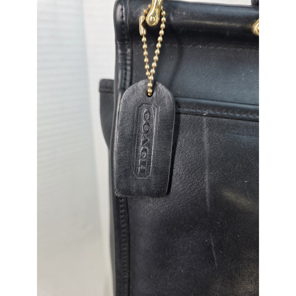 Vintage‎ Coach Willis Black With Brass Hardware K8U-9927 Made In Hungary - Picture 3 of 8
